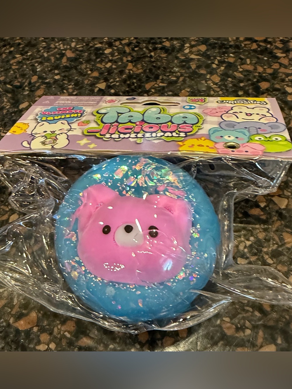 Taba-Licious Pink Bear Squishy Sensory Toy - Limited Edition